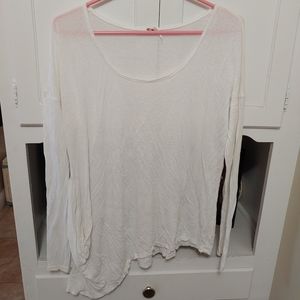 Free people sheer white blouse